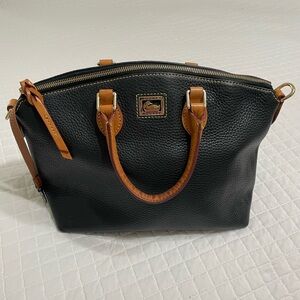 Dooney & Bourke Black Pebble Grained Satchel